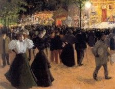 Truchet Abel Lafete Forain Place Pigalle. Truchet ���� �����