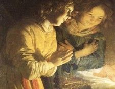 HONTHORST Gerrit van Adoration Of The Child. Honthorst,  