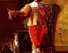 Hamza Johann A cavalier And His Hound. , 