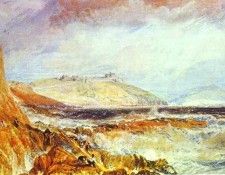 William Turner - Pendennis Castle, Cornwall  Scene after a Wreck. 