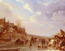 Vermeulen Andries A Winter Scene In Holland. Vermeulen, ������