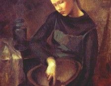 matveeva-mostova girl with bowl c1923-5. ��������-�������