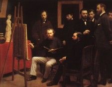 Fantin Latour An Atelier in the Batignolles 1870. -, ---