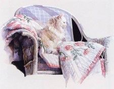 kb Noel Nancy-Cat on a Quilt. �����, �����