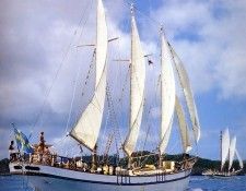 dk tall ships gretel bermudan schooner lyr 1946. , DK