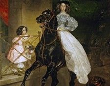 briullov rider (giovanina and amazilia pacini) 1832.    (1799-1852)