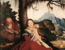 BALDUNG GRIEN Hans Rest On The Flight To Egypt. Бальдунга Grien, Ханс