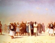 Egyptian Recruits crossing the Desert. , -