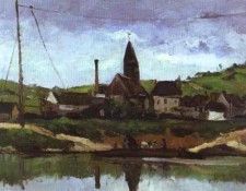 Cezanne - View of Bonnieres. ������, ����