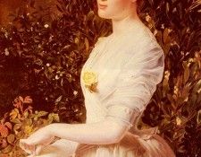 Sandys Anthony Frederick Augustus Portrait Of Julia Smith Caldwell. Sandys,  