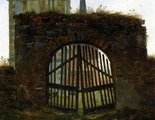 FRIEDRICH Caspar David The Cemetery Gate. �������, ������ �����
