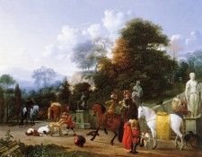 Dujardin Karel Departure for the hunt Sun. , 