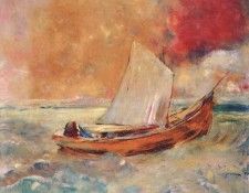 redon yellow boat c1910.  