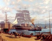 Jsd50 Sobraon alongside at Pitt Street Circular Quay Sydney 1871 JStevenDews sqs. , J 