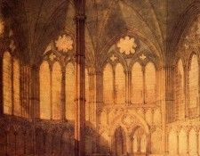 Turner Joseph Mallord William The Chapter House Salisbury Cathedral. ,   