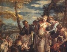 VERONESE THE FINDING OF MOSES, APPROX. 1570-75, PRADO. , 