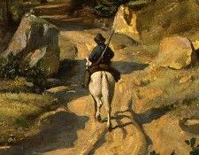 Corot A View near Volterra, 1838, Detalj 3, NG Washington. ����, ���-������-������