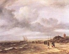 RUISDAEL Jacob Isaackszon van The Shore At Egmond an Zee. ��������, ���� ���