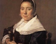 HALS Frans Portrait Of A Seated Woman Presumedly Maria Veratti. , 