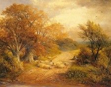 Turner George A Derbyshire Water Lane. Тернер, Джордж