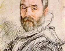 GOLTZIUS Hendrick Portrait Of Sculptor Giambologna. Голциуса, Хендрик