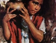 Harley Brown - Girl with Pot, De. , Harley