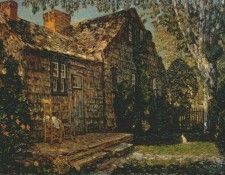 hassam little old cottage, egypt lane, east hampton 1917. ������, ������