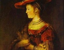 Rembrandt - Portrait of Saskia.    