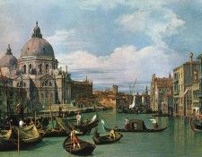 Canaletto The Grand Canal and the Church of the Salute. 
