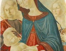 NEROCCIO DE LANDI Madonna With Child St Sebastian And St Catherine Of Alexandria. , Neroccio 