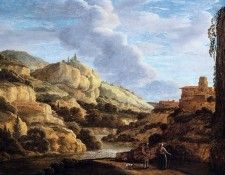 Dubus Mathieu Mountainlandscape Sun. DUBUS, 