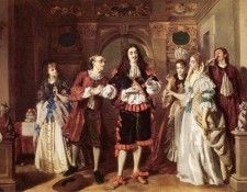 A scene from Molieres LAvare. ,  