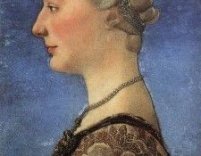 Pollaiolo Ritratto di giovane donna 1475.  