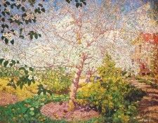 gerasimov,a apple tree in blossom 1914. , 