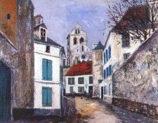 utrillo village street c1912. , 