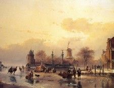 Schelfhout Andreas Scaters near two master Sun. Schelfhout, 
