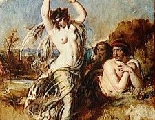 Etty William Bacchante Playing the Tambourine. , 