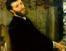 Portrait of the Singer George Henschel. - 