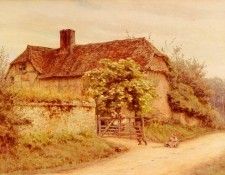 Allingham Helen A Berkshire Cottage.  