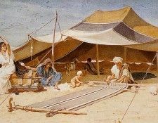 Goodall Frederick Spinners and weavers 1894 Prncil and Watercolour on Paper. , 