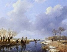 Schelfhout Andreas Wood gatherers Sun. Schelfhout, 