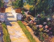 twachtman in the garden c1895-1900. Twachtmann, ���� �����