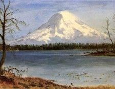 Bierstadt Albert Lake in the Rockies. ��������, �������