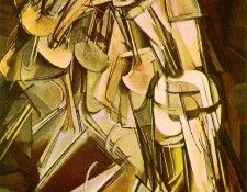 Duchamp Nude Descending a Staircase, No. 2, 1912, 146x89 cm,. �����, �������