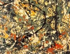 Pollock Number 8 Detail 1949   Oil enamel and aluminum p. , 