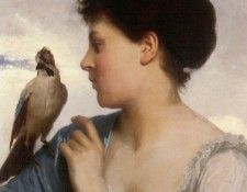Perrault Leon Jean Basile The Bird Charmer 1873. ,   