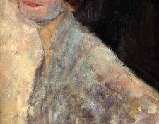 1917-18 Damenbildnis in Weiss. , 