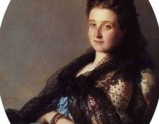 Winterhalter Franz Xavier Portrait of a Lady. ,  