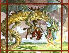 St. George & The Dragon 06 TrinaSchartHyman sqs. , Trina Schart