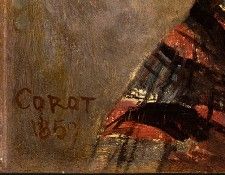 Corot Portrait of a Young Girl, 1859, Detalj 3, NG Washingto. ����, ���-������-������